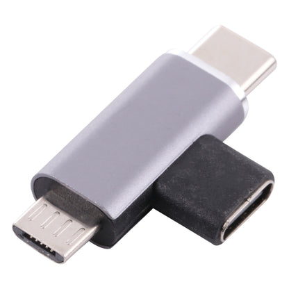 USB-C / Type-C Female to USB-C / Type-C Male + Micro USB Male Converter - Cable & Adapters by buy2fix | Online Shopping UK | buy2fix