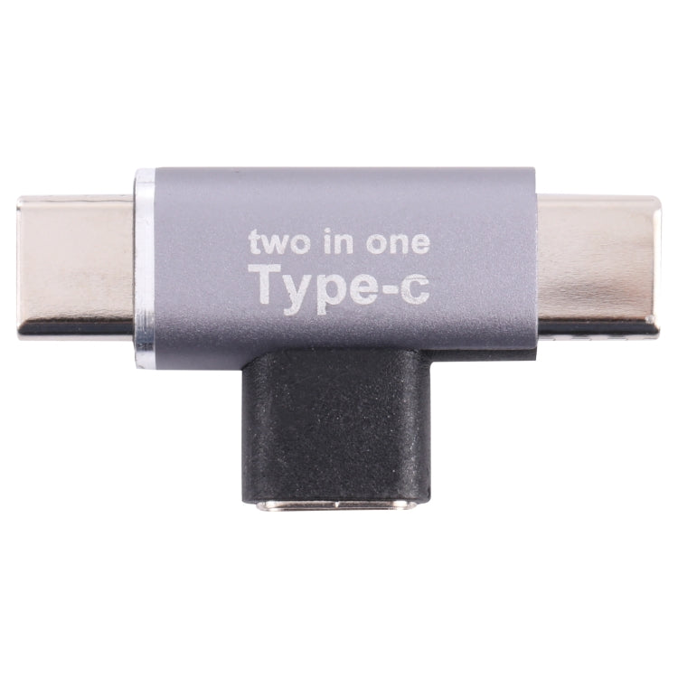 USB-C / Type-C Female to USB-C / Type-C Male + USB-C / Type-C Male Converter - Cable & Adapters by buy2fix | Online Shopping UK | buy2fix
