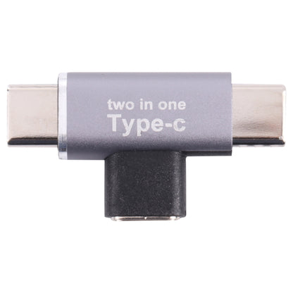 USB-C / Type-C Female to USB-C / Type-C Male + USB-C / Type-C Male Converter - Cable & Adapters by buy2fix | Online Shopping UK | buy2fix