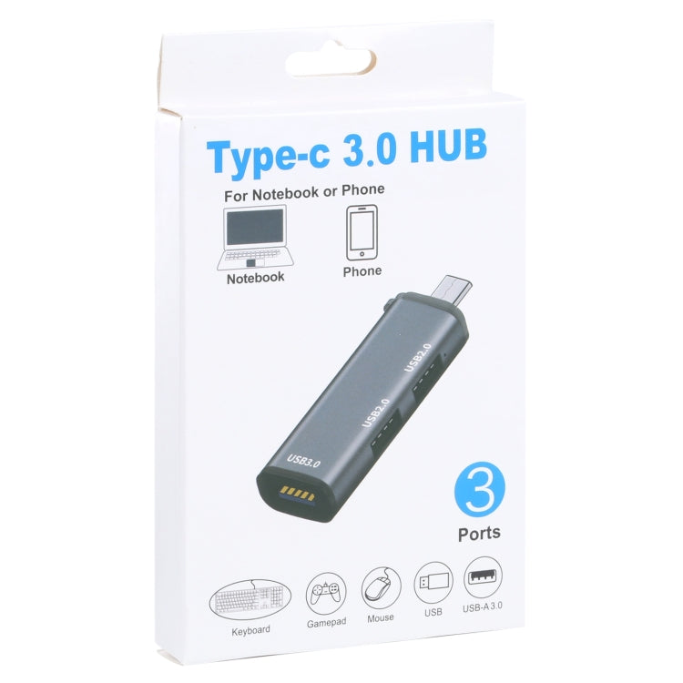 3 Ports USB 2.0 x 2 + USB 3.0 to USB-C / Type-C HUB Adapter - USB HUB by buy2fix | Online Shopping UK | buy2fix