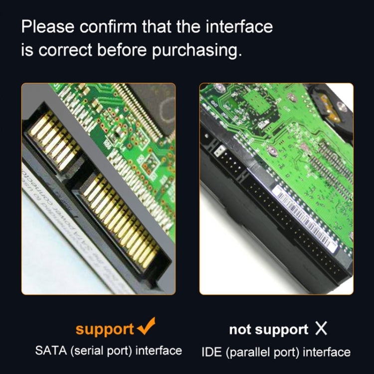 TC44 USB-C / Type-C to SATA Hard Disk Drive Converter for 2.5 inch Solid State and Mechanical Hard Drives (Black) by buy2fix