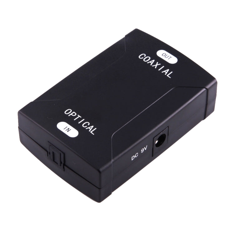 Optical Toslink Input to Coaxial RCA Output Digital Audio Converter Adapter(Black) by buy2fix