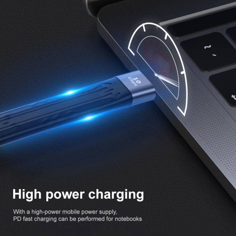 10Gbps USB Male to USB Male Soft Flat Sync Data Fast Charging Cable by buy2fix