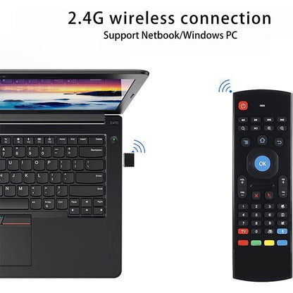 MX3-L Voice without Backlit 2.4GHz Fly Air Mouse Wireless Keyboard Remote Control by buy2fix