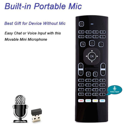 MX3-L Voice with Backlight 2.4GHz Fly Air Mouse Wireless Keyboard Remote Control by buy2fix