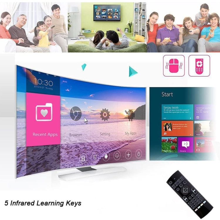 MX3-L Voice with Backlight 2.4GHz Fly Air Mouse Wireless Keyboard Remote Control by buy2fix