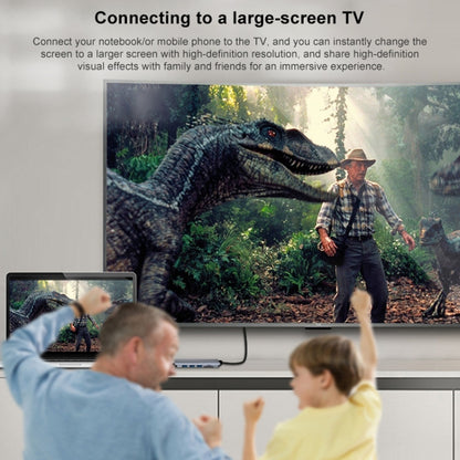 NK-3043HD 6 in 1 USB Male to TF / SD Card Slot + USB 3.0 + 3 USB 2.0 Female Adapter by buy2fix