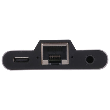 NK-1056TC 3 in 1 USB-C / Type-C Male to USB-C / Type-C Charging + Ethernet + 3.5mm Earphone Female Adapter - OTG Adapter by buy2fix | Online Shopping UK | buy2fix