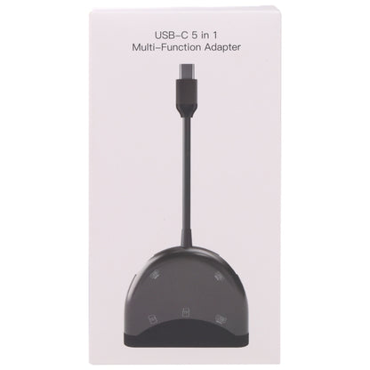 NK-3039 5 in 1 USB-C / Type-C Male to TF / SD Card Slot + 3 USB Female Adapter by buy2fix