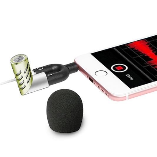 R1 Mini Condenser Record Microphone, For Smart Phones, Tablets and Other Audio Device with 3.5mm Earphone Port(Green) - Other Accessories by buy2fix | Online Shopping UK | buy2fix