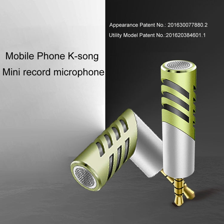 R1 Mini Condenser Record Microphone, For Smart Phones, Tablets and Other Audio Device with 3.5mm Earphone Port(Green) - Other Accessories by buy2fix | Online Shopping UK | buy2fix