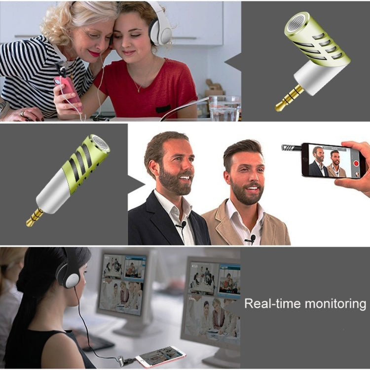 R1 Mini Condenser Record Microphone, For Smart Phones, Tablets and Other Audio Device with 3.5mm Earphone Port(Green) - Other Accessories by buy2fix | Online Shopping UK | buy2fix