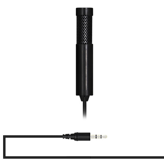 Yanmai SF555 Mini Professional 3.5mm Jack Studio Stereo Condenser Recording Microphone, Cable Length: 1.5m, Compatible with PC and Mac for Live Broadcast Show, KTV, etc.(Black) - Microphone by Yanmai | Online Shopping UK | buy2fix