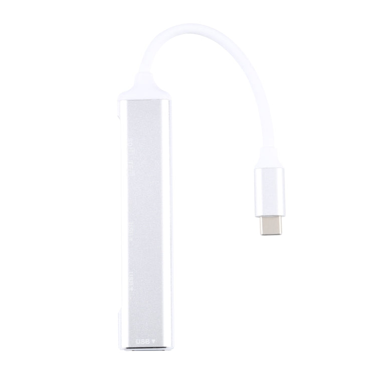 5 in 1 USB-C / Type-C 3.1 to SD / TF Card Slot + 3 USB 3.0 Ports Multifunctional Docking Station HUB (White) by buy2fix