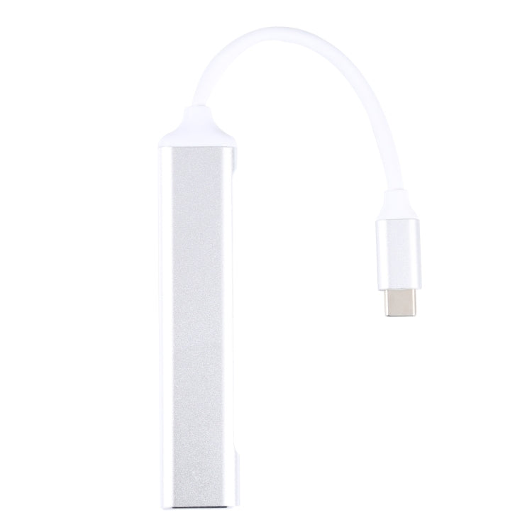 5 in 1 USB-C / Type-C 3.1 to SD / TF Card Slot + 3 USB 3.0 Ports Multifunctional Docking Station HUB (White) by buy2fix