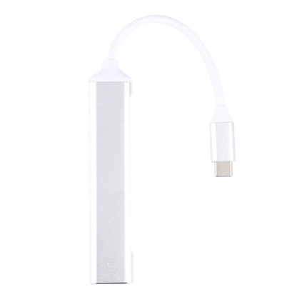 5 in 1 USB-C / Type-C 3.1 to SD / TF Card Slot + 3 USB 3.0 Ports Multifunctional Docking Station HUB (White) by buy2fix