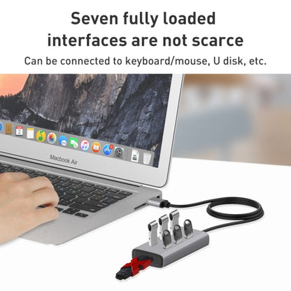 8108 7 Ports USB 3.0 to USB 3.0 HUB, Cable Length: 80cm by buy2fix