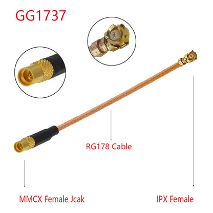 IPX Female to GG1737 MMCX Female RG178 Adapter Cable, Length: 15cm by buy2fix