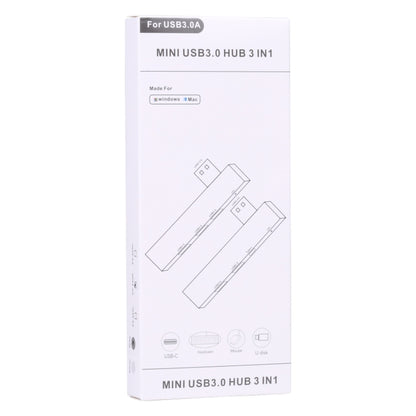 889R USB Male to Dual USB 2.0+USB 3.0 Female Adapter(Silver) by buy2fix