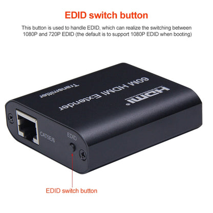 BOWU BW-HE60U 60m HDMI to RJ45 Network Extender - Amplifier by buy2fix | Online Shopping UK | buy2fix