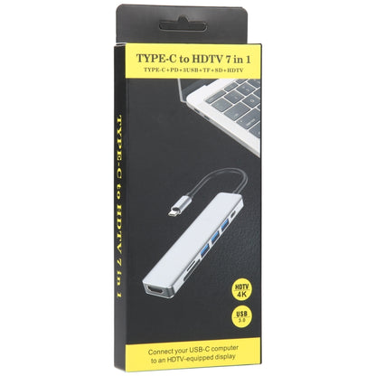 7 in 1 USB-C / Type-C to USB Docking Station HUB Adapter by buy2fix