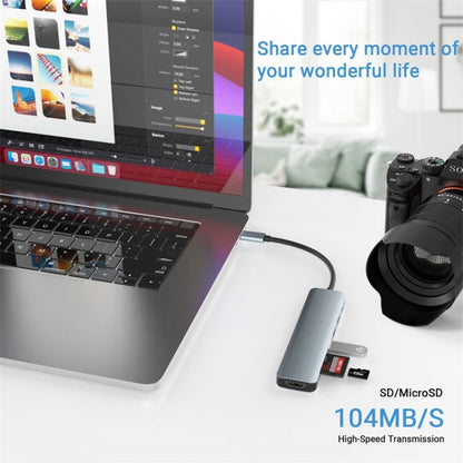 7 in 1 USB-C / Type-C to USB Docking Station HUB Adapter by buy2fix