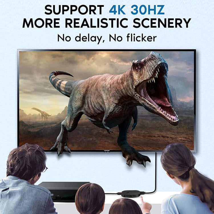 OZQ2-3 4K HDMI 2.0 3 In 1 Out Video Switcher by buy2fix