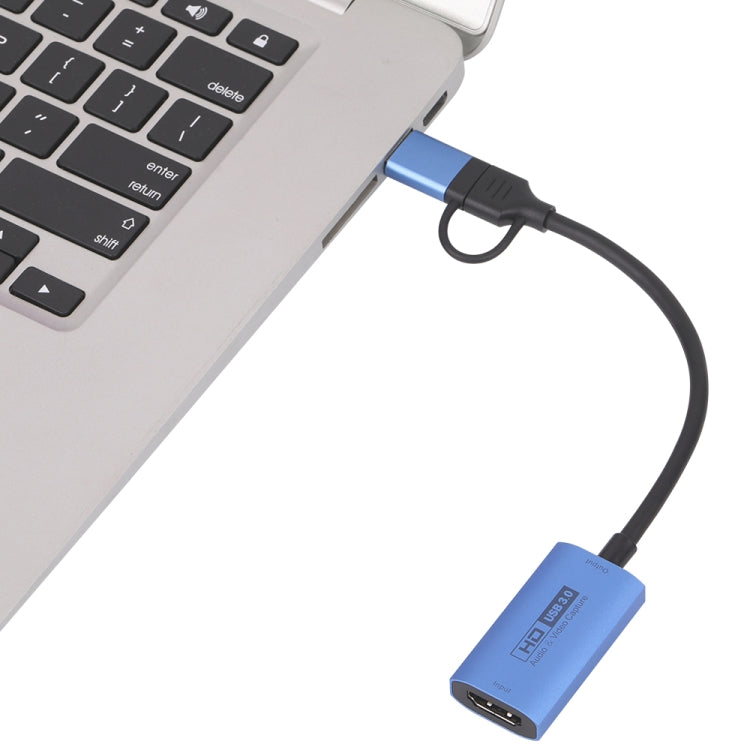 Z29C HDMI/F Female to USB-C / Type-C+USB 3.0/M Male HD Video Capture Card - Video Capture Solutions by buy2fix | Online Shopping UK | buy2fix
