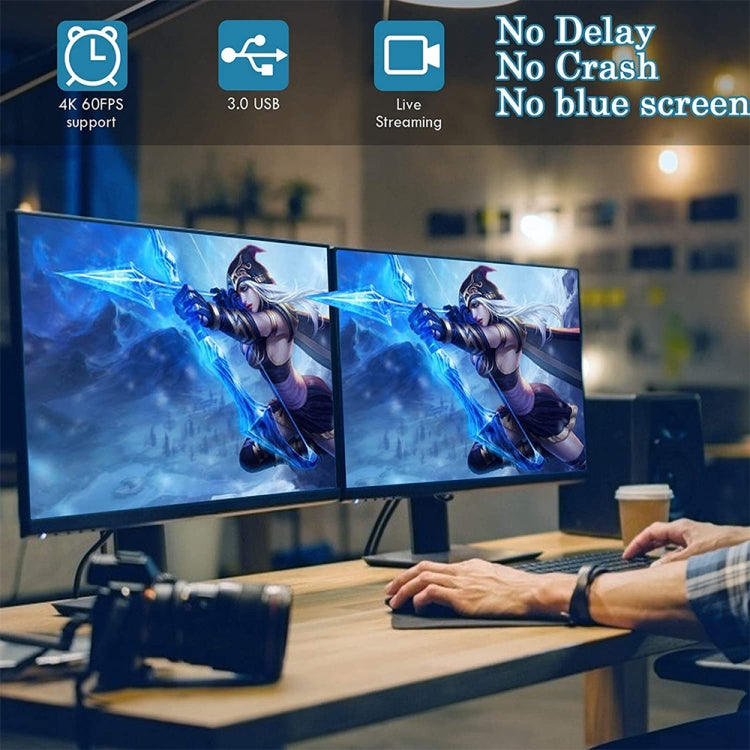 Z29D HDMI/F Female to USB 3.0/M Male HD Video Capture Card with Cable - Video Capture Solutions by buy2fix | Online Shopping UK | buy2fix
