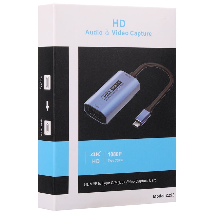 Z29E HDMI/F Female to USB-C / Type-C/M Male HD Video Capture Card - Video Capture Solutions by buy2fix | Online Shopping UK | buy2fix
