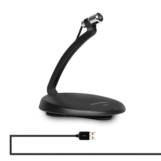 Yanmai SF-911B USB 2.0 Professional Condenser Sound Recording Microphone with Base Holder, Cable Length: 1.5m, Compatible with PC and Mac for Live Broadcast Show, KTV, etc.(Black) - Microphone by Yanmai | Online Shopping UK | buy2fix