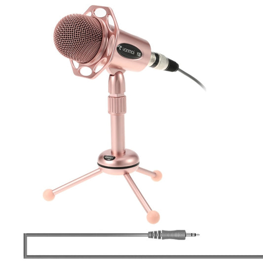 Yanmai Y20 Professional Game Condenser Microphone  with Tripod Holder, Cable Length: 1.8m, Compatible with PC and Mac for  Live Broadcast Show, KTV, etc.(Rose Gold) - Microphone by Yanmai | Online Shopping UK | buy2fix