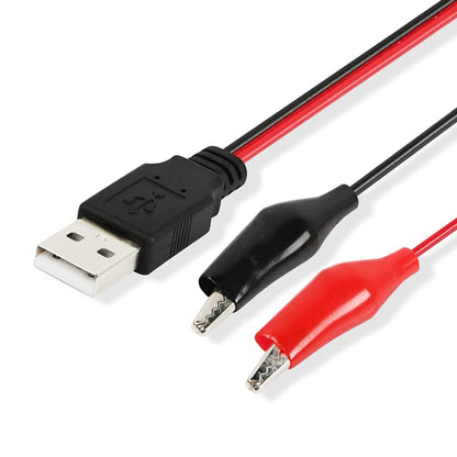 USB-A Male To 2 x Crocodile Clip Power Connection Extension Cable, Length: 0.5m - Cable & Adapter by buy2fix | Online Shopping UK | buy2fix