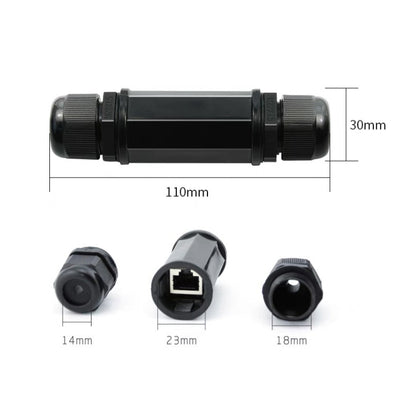 RJ45 Waterproof Connector Double Head Lan Coupler Adapter by buy2fix