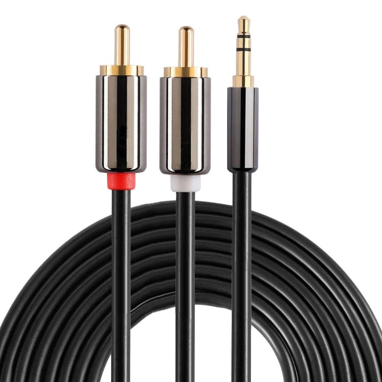 5m Gold Plated 3.5mm Jack to 2 x RCA Male Stereo Audio Cable by buy2fix