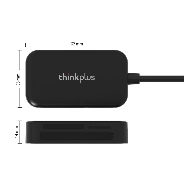 Lenovo thinkplus TC102 USB 3 in 1 Multi-function Card Reader -  by Lenovo | Online Shopping UK | buy2fix