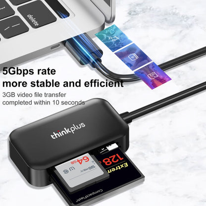 Lenovo thinkplus TC102 USB 3 in 1 Multi-function Card Reader -  by Lenovo | Online Shopping UK | buy2fix