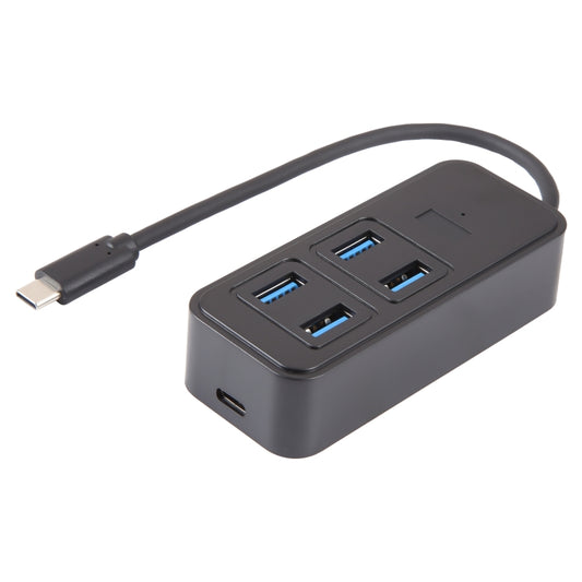 BYL-1901T 5 in 1 USB-C / Type-C to USB3.0x4+USB-C / Type-C HUB Adapter by buy2fix