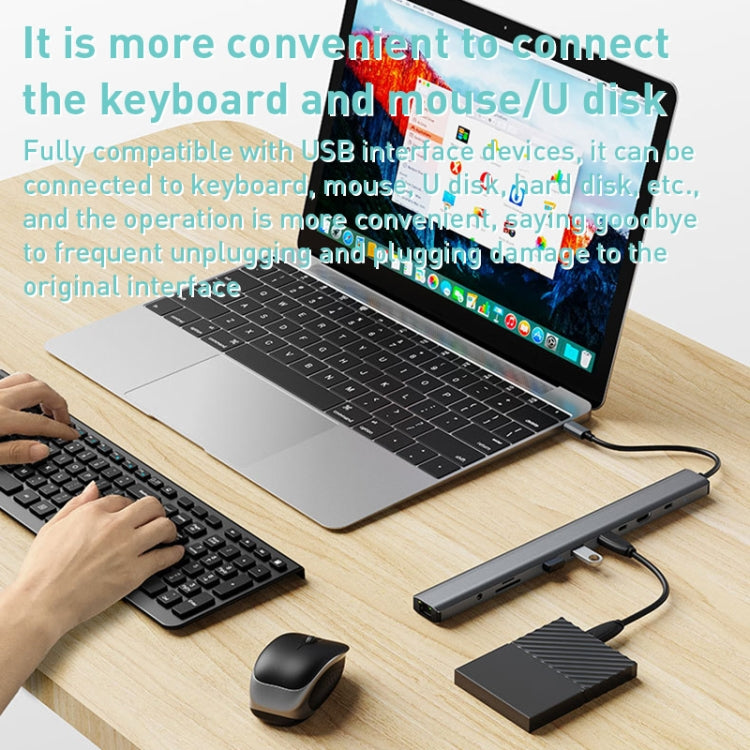 BYL-2212 10 in 1 USB-C / Type-C HUB Adapter by buy2fix