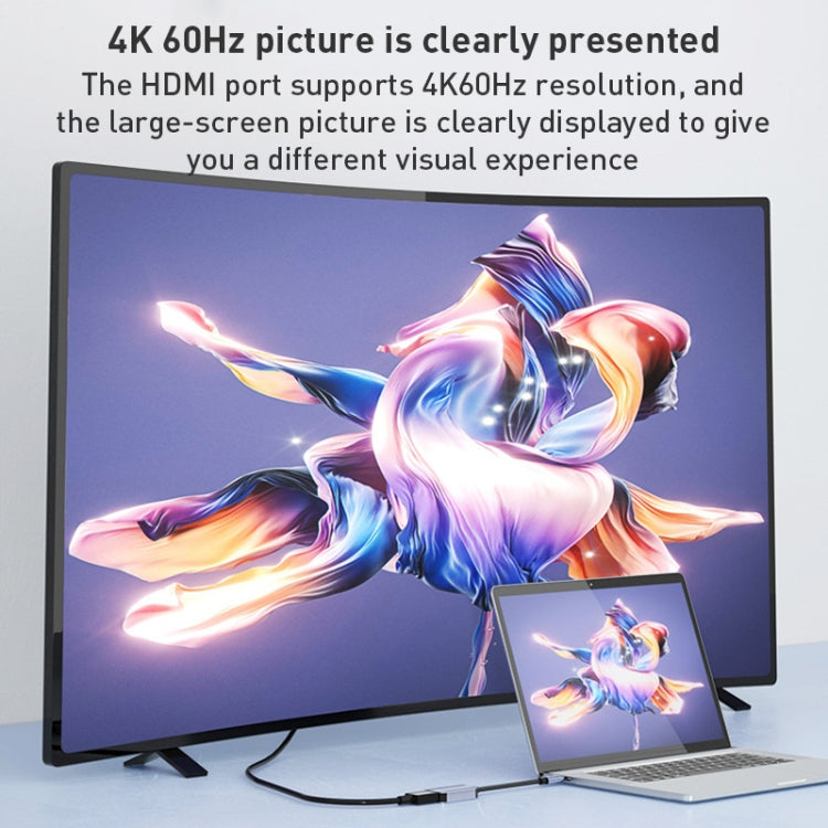 BYL-2006A USB-C/Type-C to HDTV 4K Converter Cable (Silver) by buy2fix