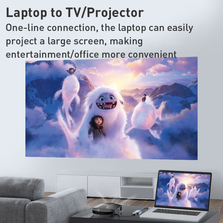 BYL-2006A USB-C/Type-C to HDTV 4K Converter Cable (Silver) by buy2fix