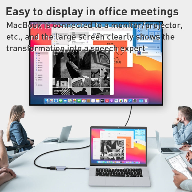 BYL-2006A USB-C/Type-C to HDTV 4K Converter Cable (Silver) by buy2fix