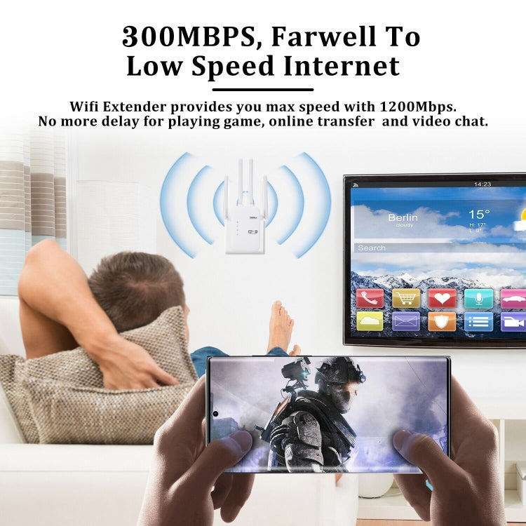 ZX-R08 300Mbps 2.4G WiFi Repeater Signal Amplifier, US Plug by buy2fix