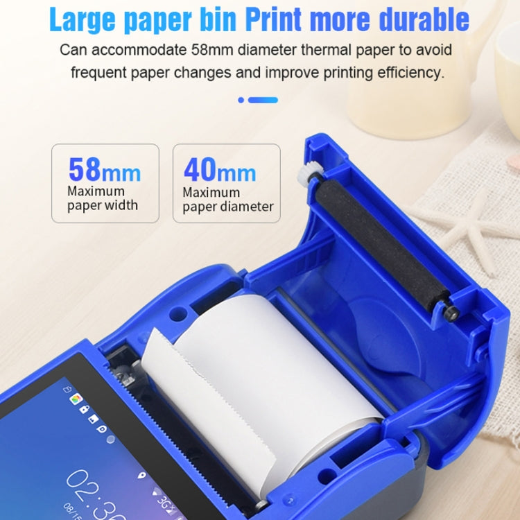 POS-6000 58mm PDA Handheld 5.5 inch Barcode Two-dimensional Code Android 4G Smart Scan Code Cash Register Thermal Printing Machine, 1GB+8GB by buy2fix