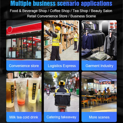 POS-6000 58mm PDA Handheld 5.5 inch Barcode Two-dimensional Code Android 4G Smart Scan Code Cash Register Thermal Printing Machine, 1GB+8GB by buy2fix