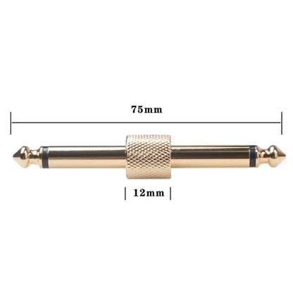 6.35mm Male to Male Guitar Effect Pedal Connector Electric Pedal Board Adapter (Deaurate) - Microphone Audio Cable & Connector by buy2fix | Online Shopping UK | buy2fix