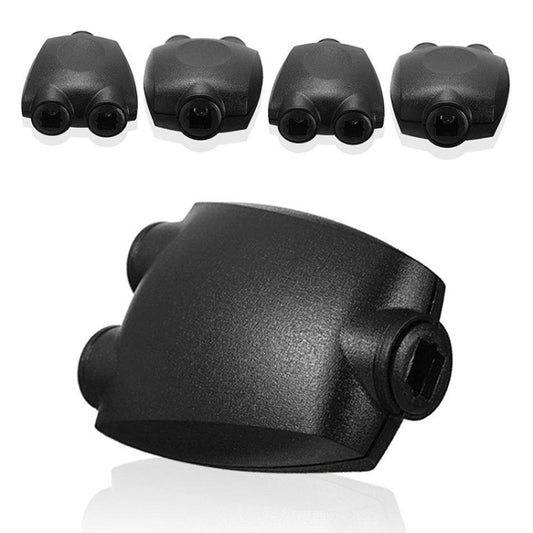 QHG03 Spdif Square Opening 1 In 2 Out Switch/Splitter with IR Remote(Black) by buy2fix