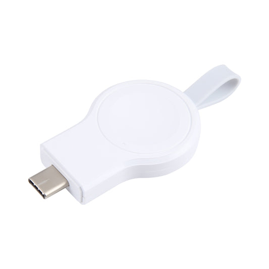 For Apple Watch Series 2W USB-C / Type-C Port Portable Magnetic Charger (White) - Charger / Holder by buy2fix | Online Shopping UK | buy2fix