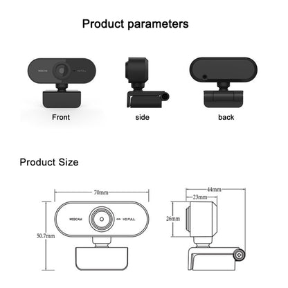 HD-U01 1080P USB Camera WebCam with Microphone - HD Camera by buy2fix | Online Shopping UK | buy2fix