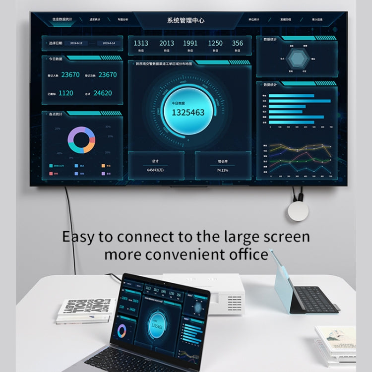 G104 4K Smart Same Screen Device 2.4G / 5G Wireless Display Dongle Adapter by buy2fix
